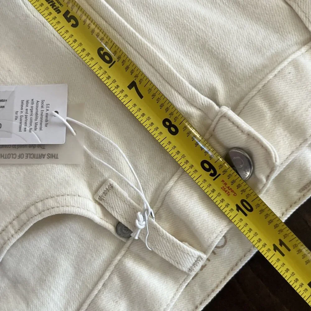 Outerknown OK‎ S.E.A. Jeans Fillmore Natural Boyfriend Shorts Size 26 NEW
